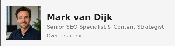 Over de auteur: Mark van Dijk — Senior SEO Specialist & Content Strategist